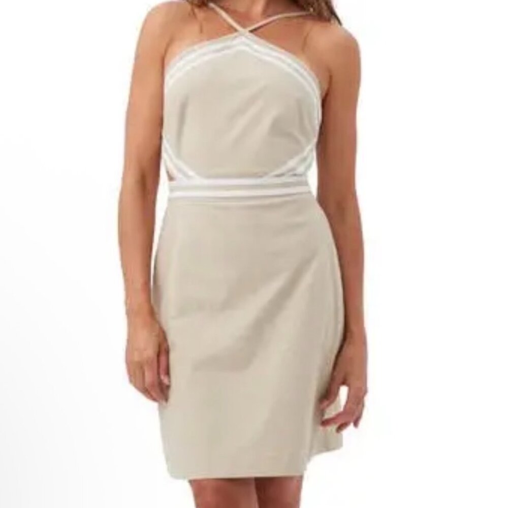 Trina Turk Grasse Linen Halter‎ Dress / Size 10 / NWT / MSRP $268
